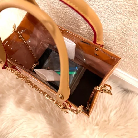 Louis Vuitton LV Small Shopping Tote Bag Crossbody Bag with PVC Cover Bag - Picture 5 of 8